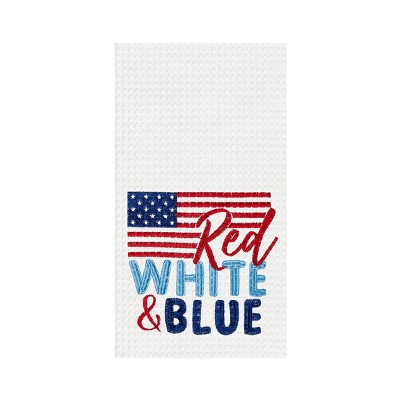 C&F Home Red White & Blue Flag Patriotic 4th of July Cotton Kitchen Towel Dishtowel Decoration | Target