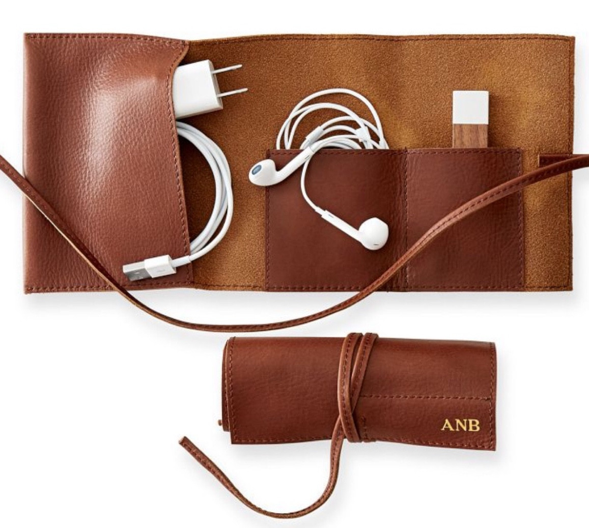 Leather charger roll up for all your organization needs for travel. 

#markandgraham #travel #leather #chargers 

#LTKFindsUnder50 #LTKStyleTip #LTKTravel