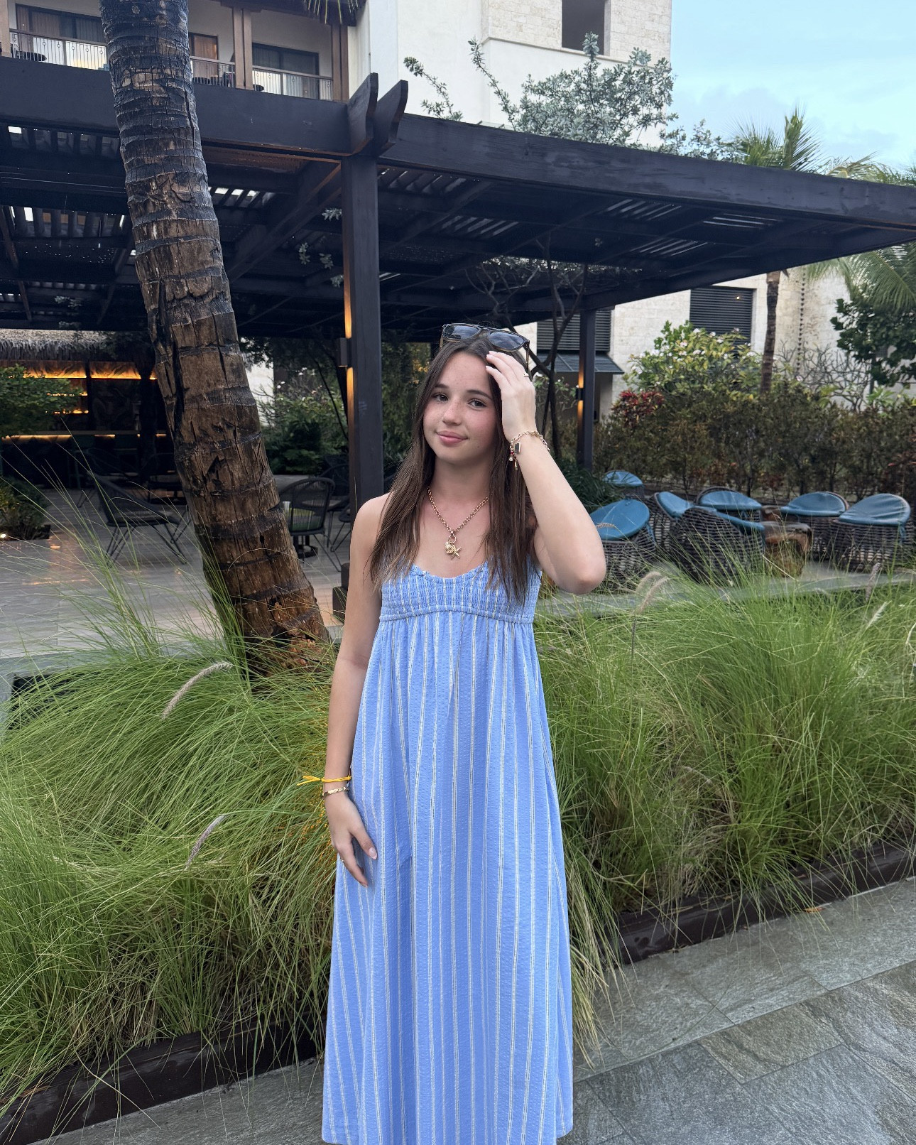 Vacation style. What Drew wore. Teen style. 
XS maxi

#LTKTravel #LTKKids #LTKootd