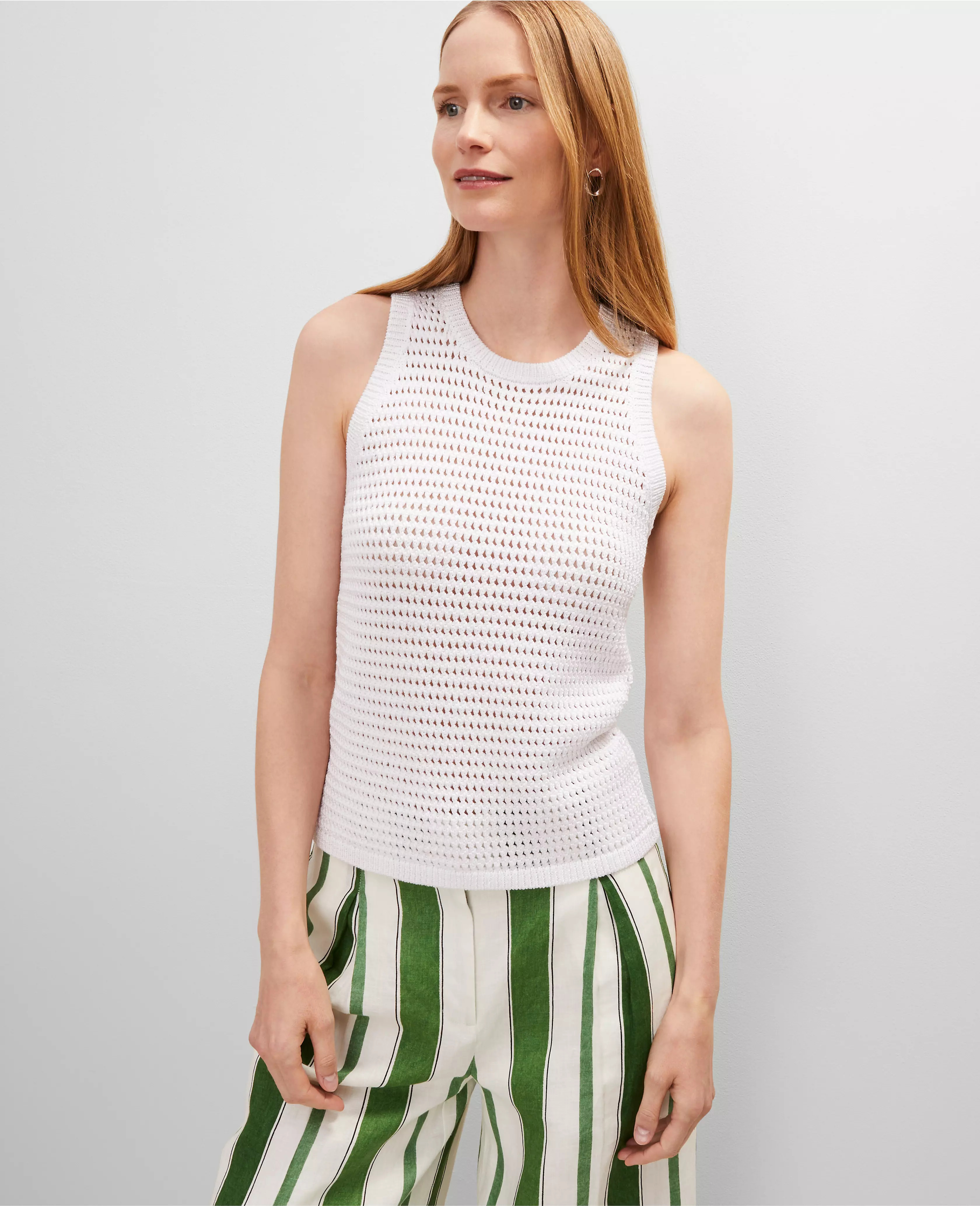 Open Stitch Sweater Shell | Ann Taylor