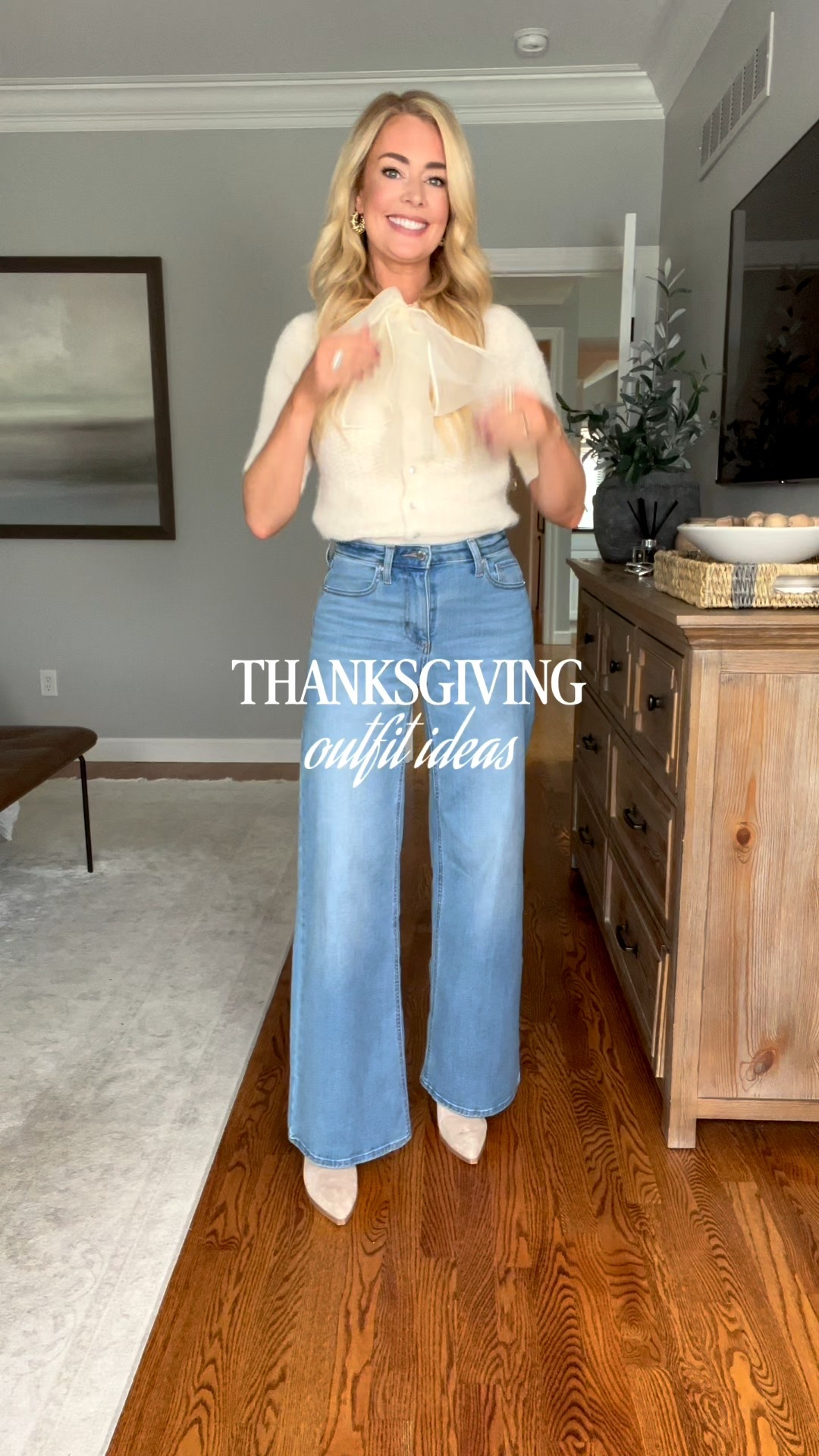 Thanksgiving Outfit Ideas - everything fits true to size. I’m in a 26 tall in the Madewell jeans

#LTKStyleTip #LTKFindsUnder50 #LTKHoliday