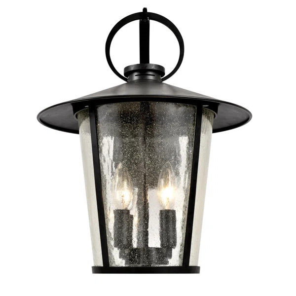 Demars Matte Black 4 - Bulb 17.25'' H Outdoor Wall Mount | Wayfair North America