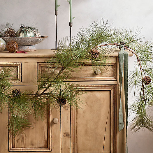 Faux Pine Cone Garland | Terrain