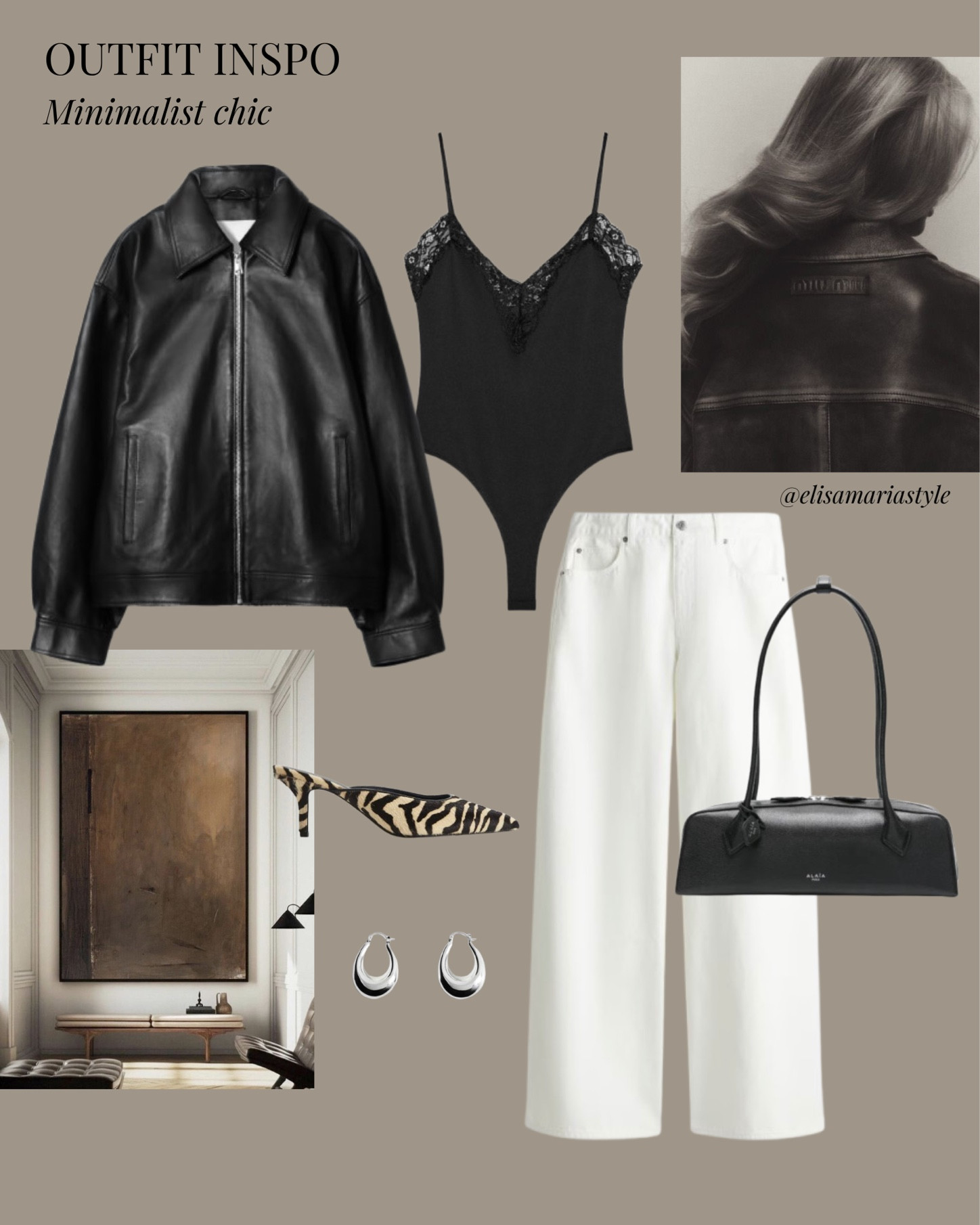 Leather jacket and white jeans outfit ideq 🤍

#LTKshoes #LTKbag #LTKspring