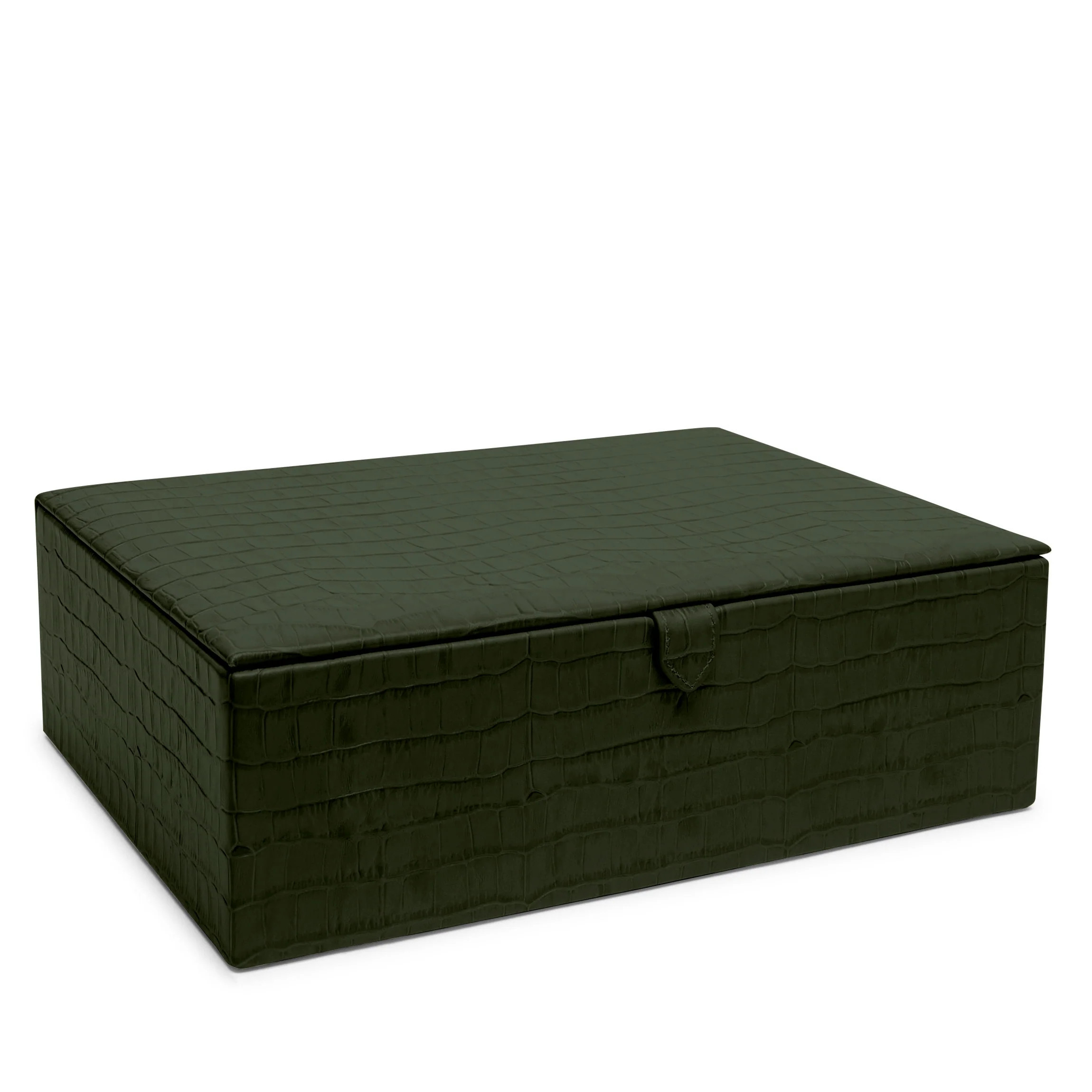 Large Decorative Box Forest Croc | Leatherology