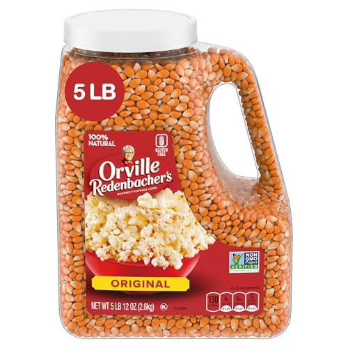 Orville Redenbacher's Gourmet Popcorn Kernels, Original Yellow, 4g Fiber Per Serving, 5 lb. | Amazon (US)