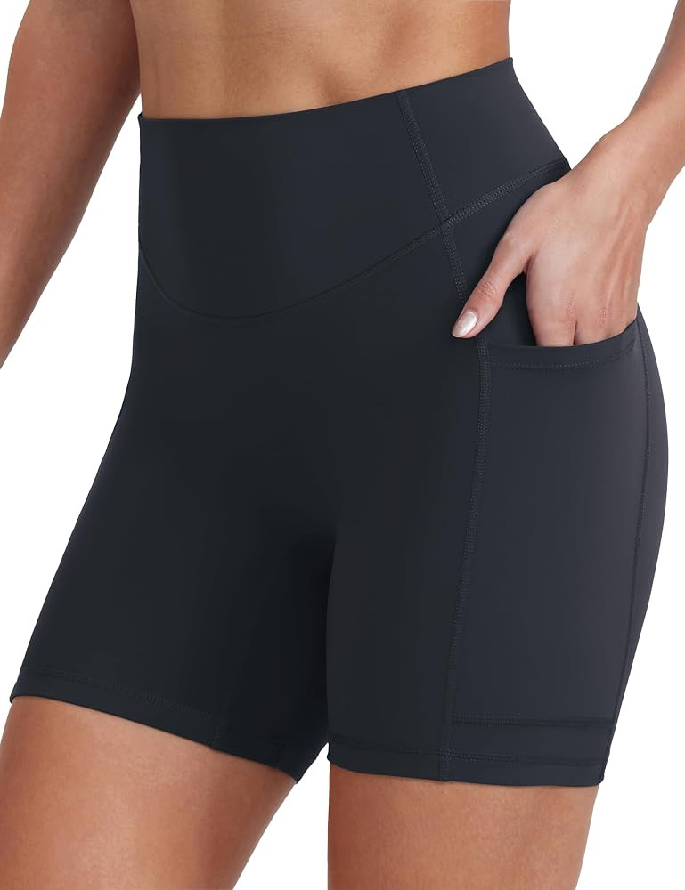 ENERBLOOM Biker Shorts Women with Pockets 4"/6"/8"/10" Spandex Workout Shorts Lightweight for Sum... | Amazon (US)