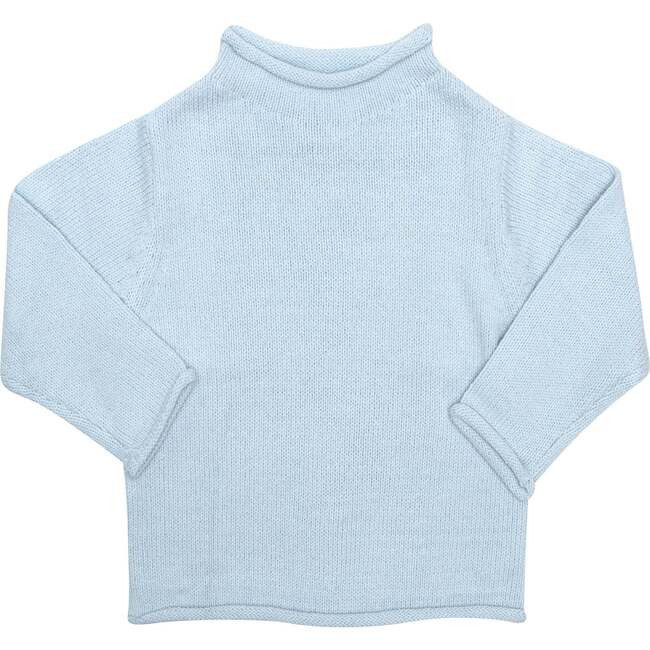 Rollneck Sweater, Light Blue | Maisonette