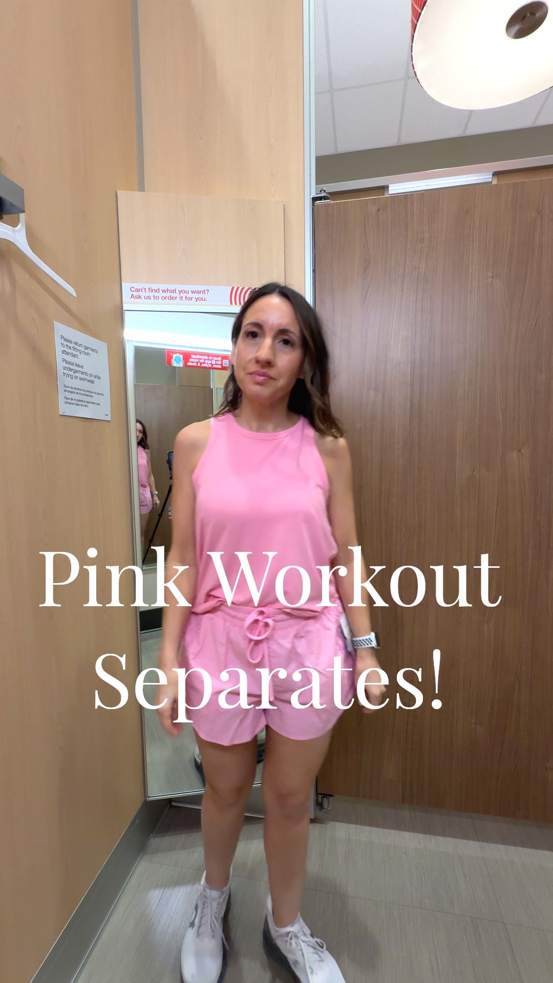 My goal is to move my body Monday through Friday. Even if it’s 20 to 30 minutes it’s worth it. 
Pink workout top. Runs big. Size down. 
Pink workout shorts. Run big. Size down. 
Target workout finds. 

#LTKActive #LTKfitnessgoals #LTKOver40