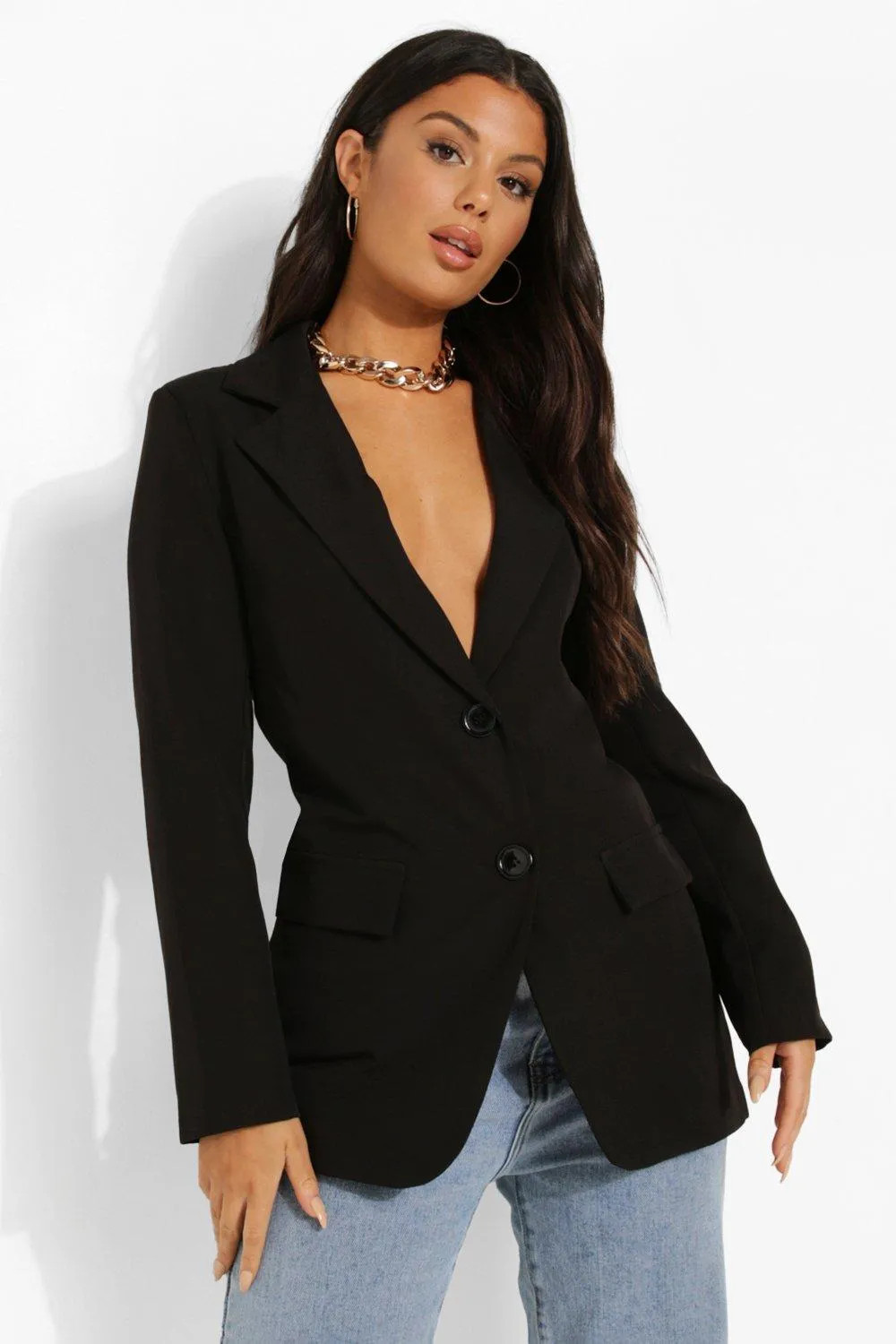 Fitted Tailored Blazer | Boohoo.com (UK & IE)