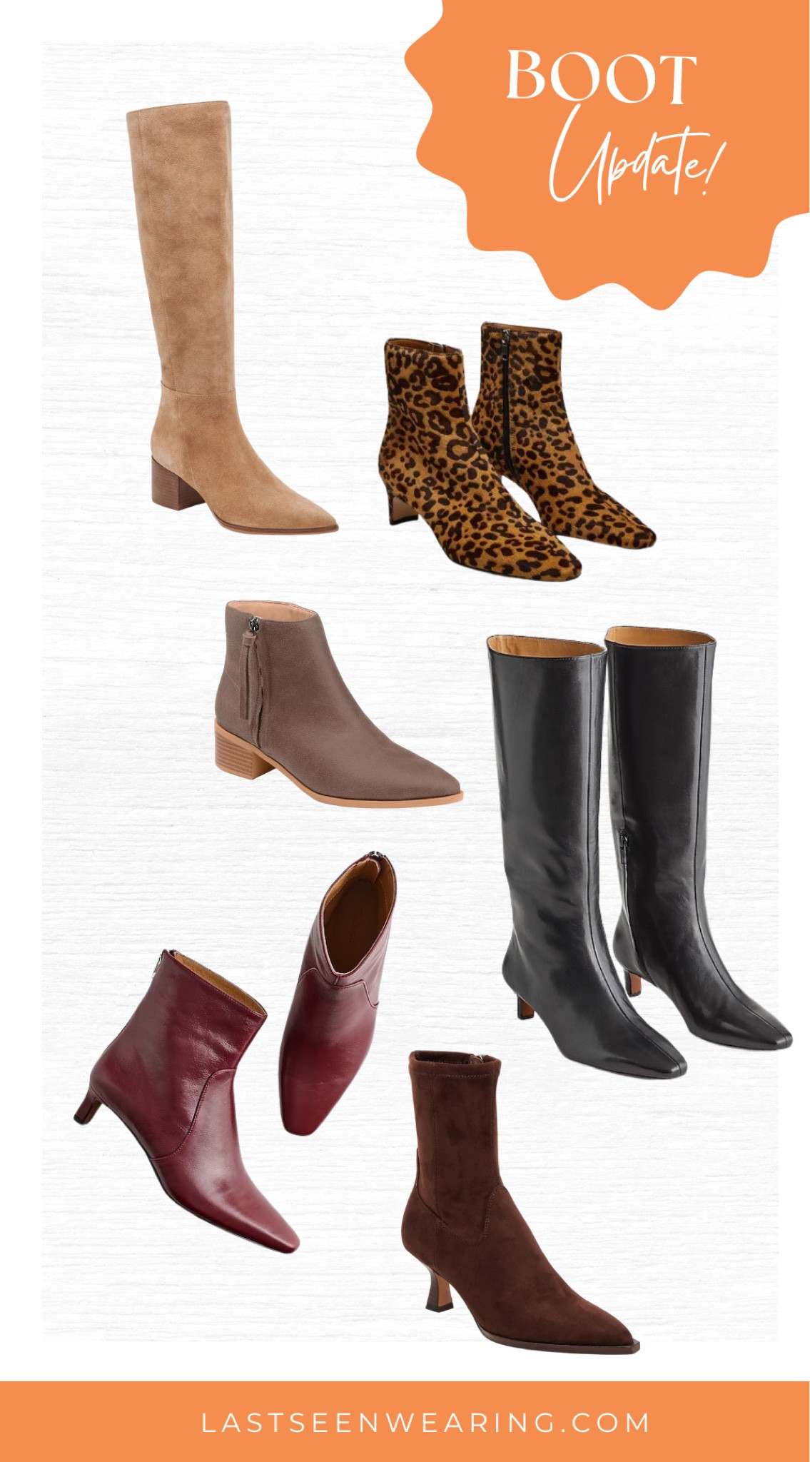 Boot Update!
#leopardprint #kneehigh

#LTKSeasonal #LTKShoeCrush #LTKStyleTip