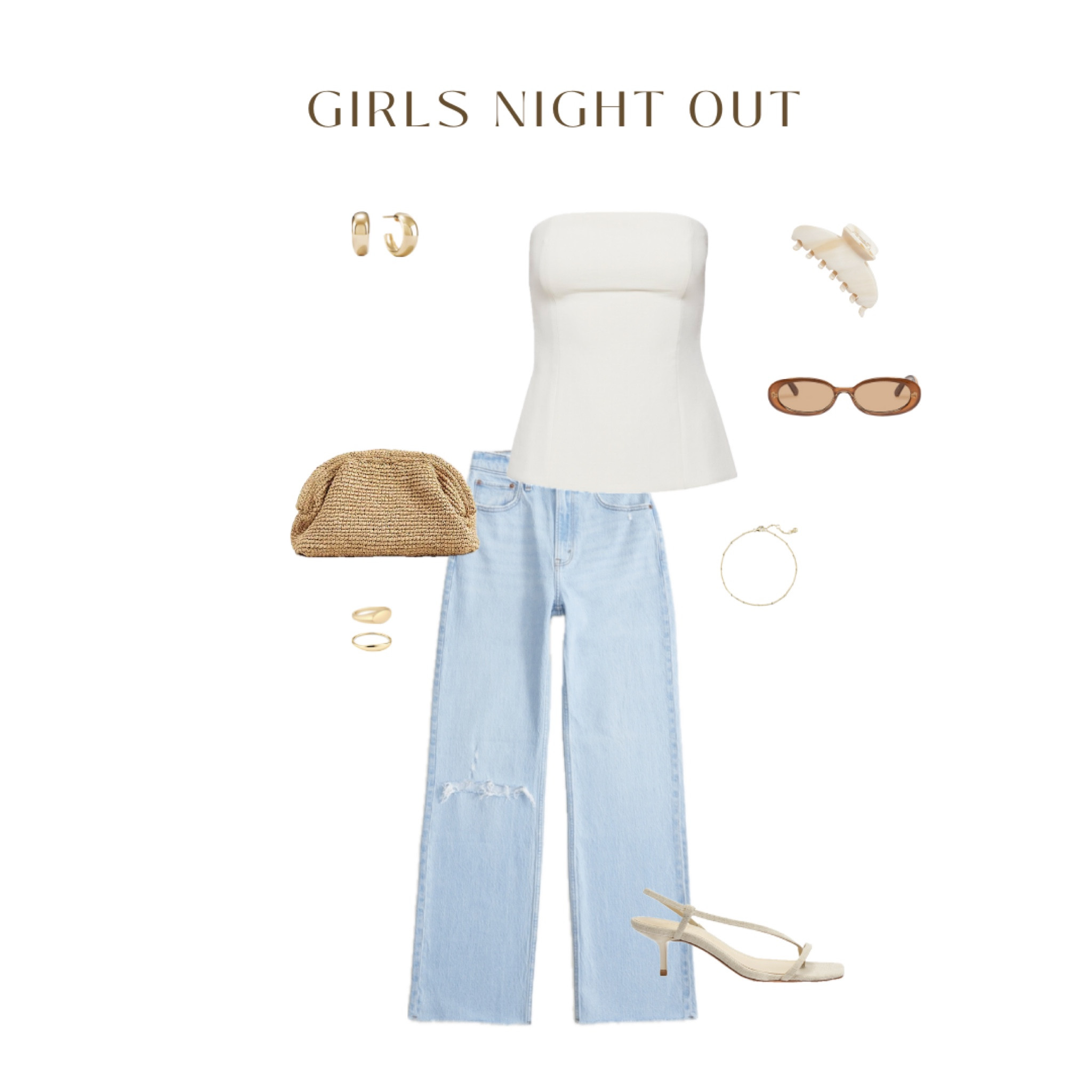 Perfect summery outfit for going out with the girls! This aritzia top is so flattering and the jcrew bag is ma great price 👡🤍

#LTKSeasonal #LTKShoeCrush