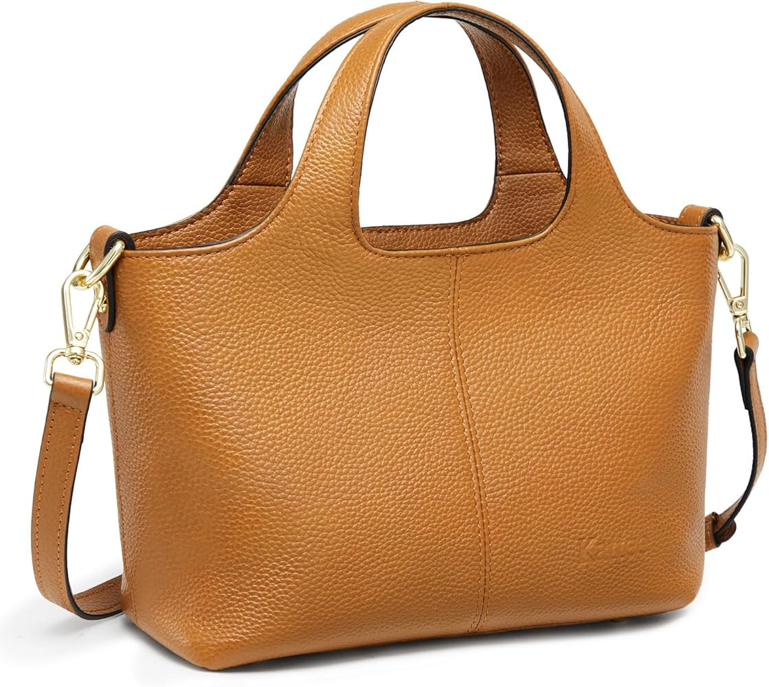 Kattee Genuine Leather Purses and Handbags for Women Crossbody Shoulder Tote Bag Soft Satchel Top... | Amazon (US)