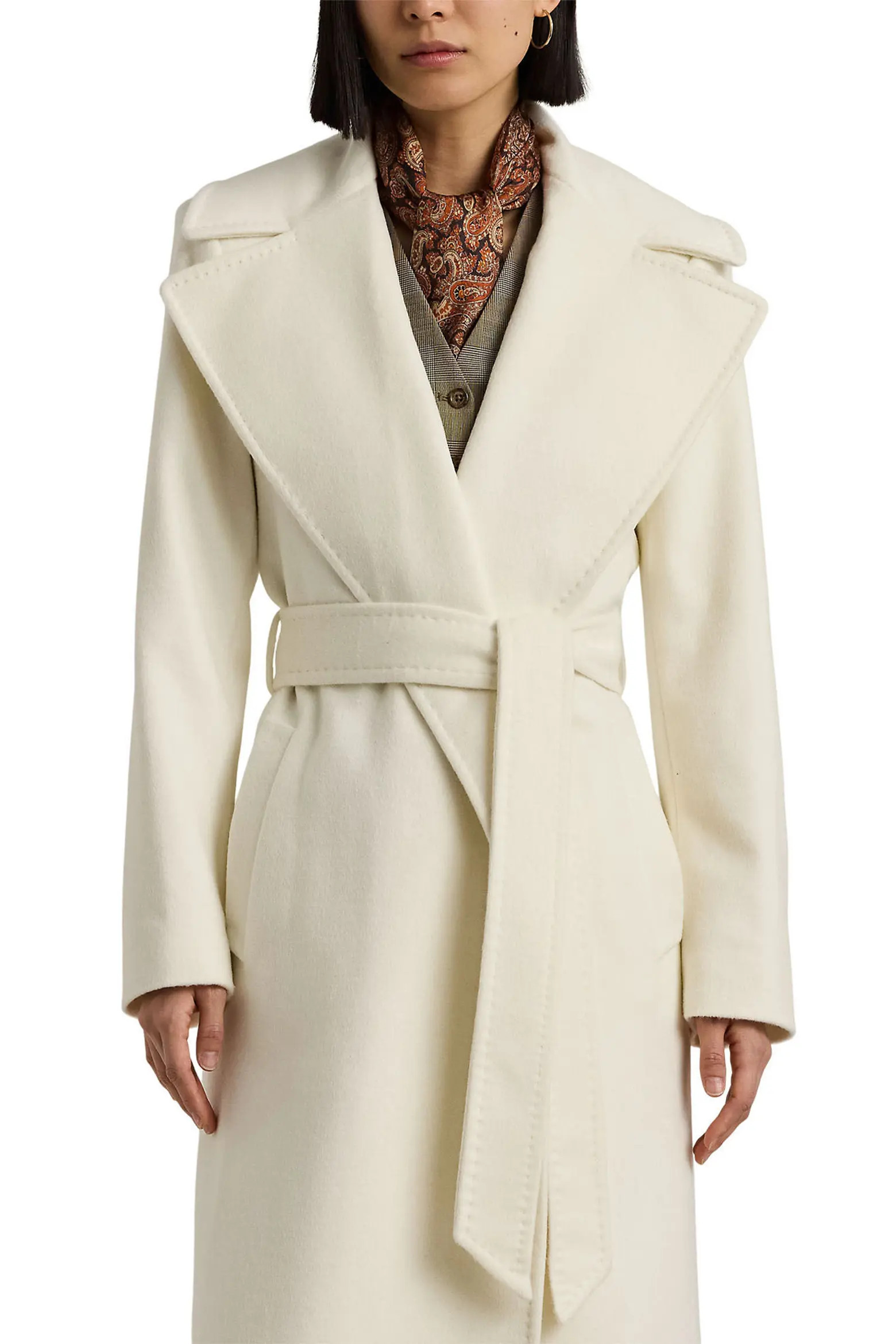 Lauren Ralph Lauren Belted Wool Blend Wrap Coat (Women) | Nordstrom | Nordstrom