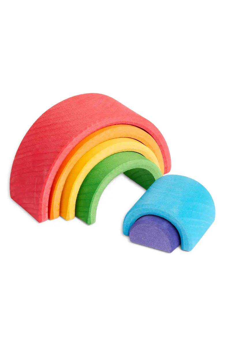 GRIMM'S SPIEL UND HOLZ Wooden Rainbow Small Stacking Toy | Nordstrom | Nordstrom