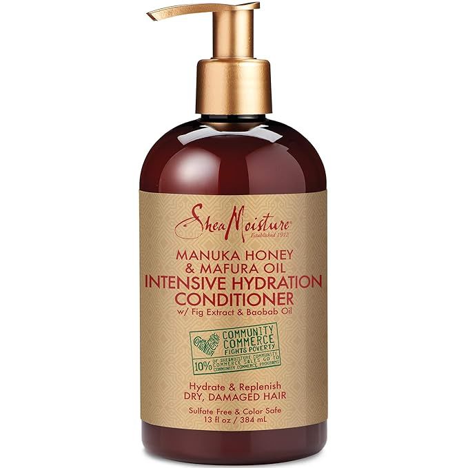SheaMoisture Conditioner Intensive Hydration for Dry, Damaged Hair Manuka Honey and Mafura Oil to... | Amazon (US)