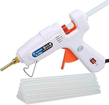 Lifegoo Professional Hot Melt Glue Gun Muzzle Long Mouth Pistol Glue 60w~100w with 15pcs White Gl... | Amazon (US)