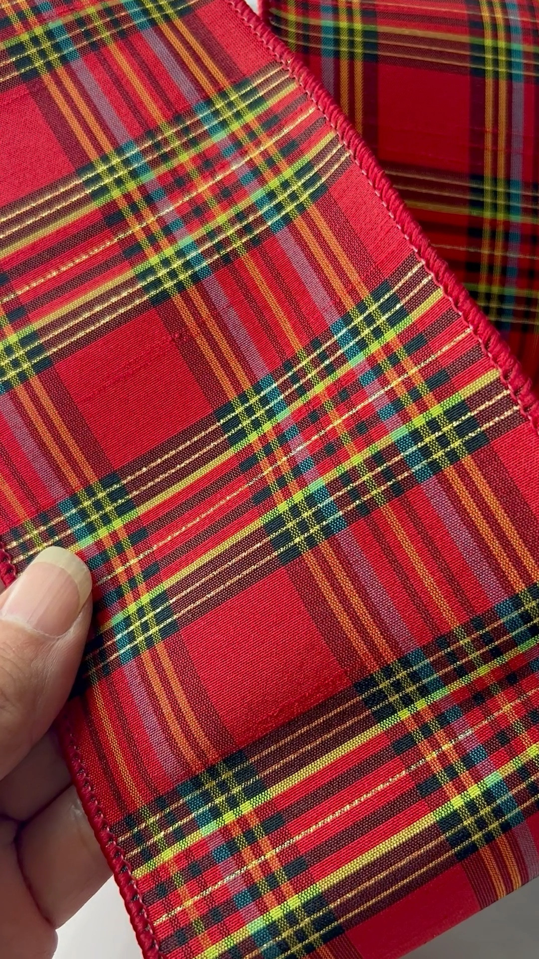 Designer Christmas ribbon by Farrisilk in 4 inch wired multi plaid.  I used this ribbon in my Santa’s Workshop tree, mantel and windmill.  

#LTKSeasonal #LTKhome #LTKHoliday