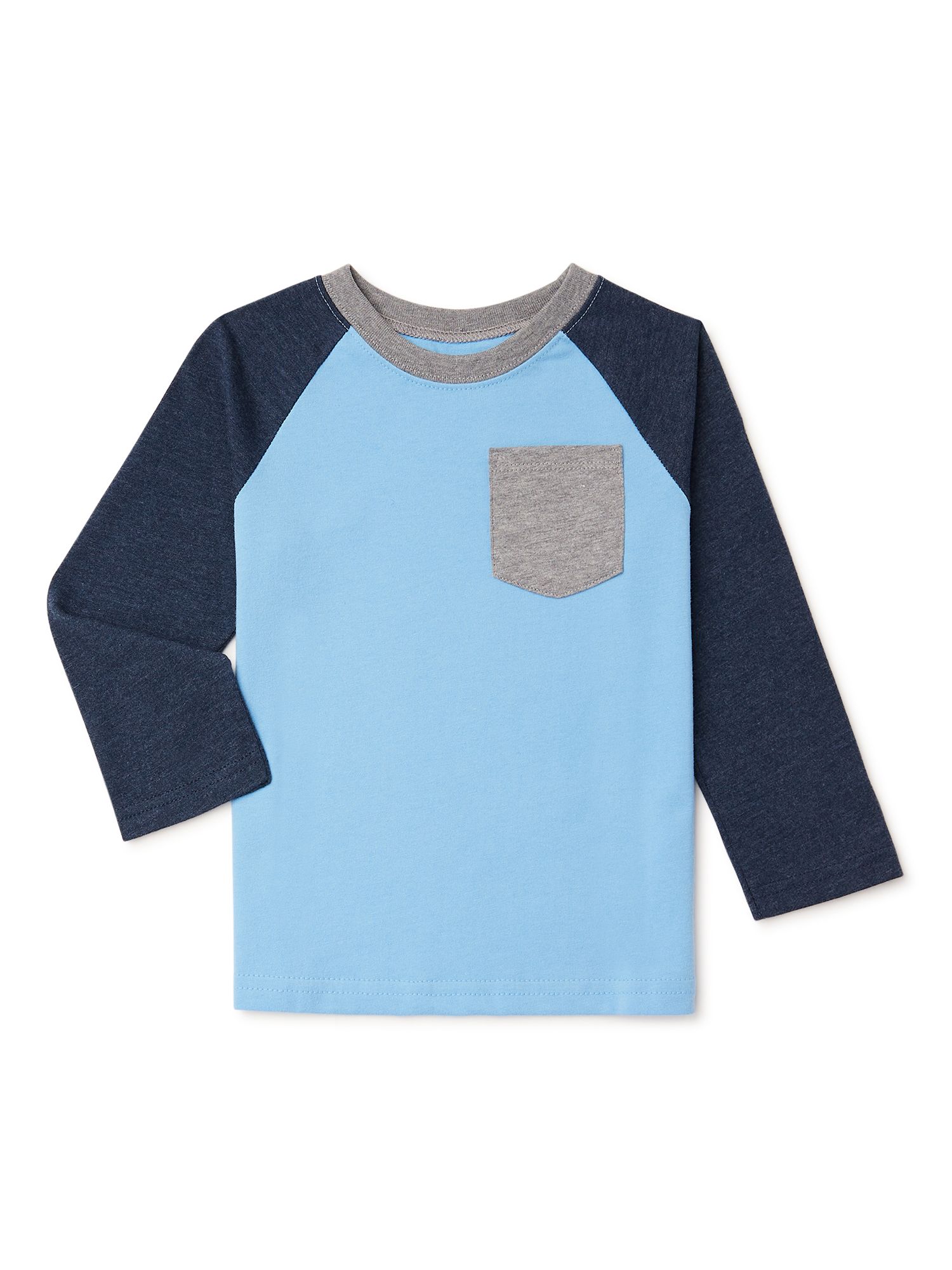 Garanimals Baby and Toddler Boy Long Sleeve Pocket T-Shirt, Sizes 12M-5T | Walmart (US)