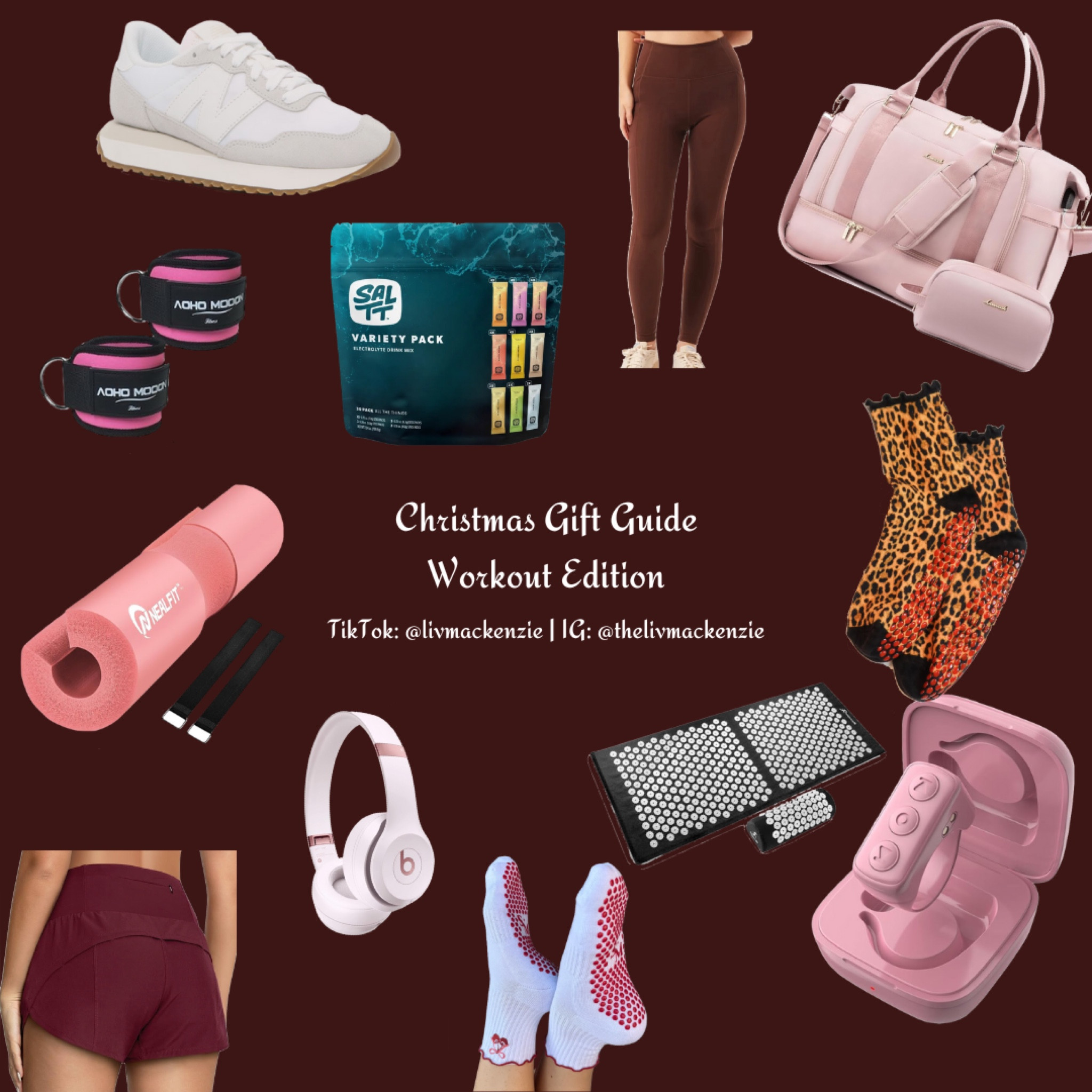 christmas gift guide - workout edition

beats headphones are $100 cheaper on amazon!

(saltt items are linked in my linktree on my socials with 10% off. other products not linked below are linked on my amazon storefront also on my linktree!)

#LTKFitness #LTKActive #LTKGiftGuide