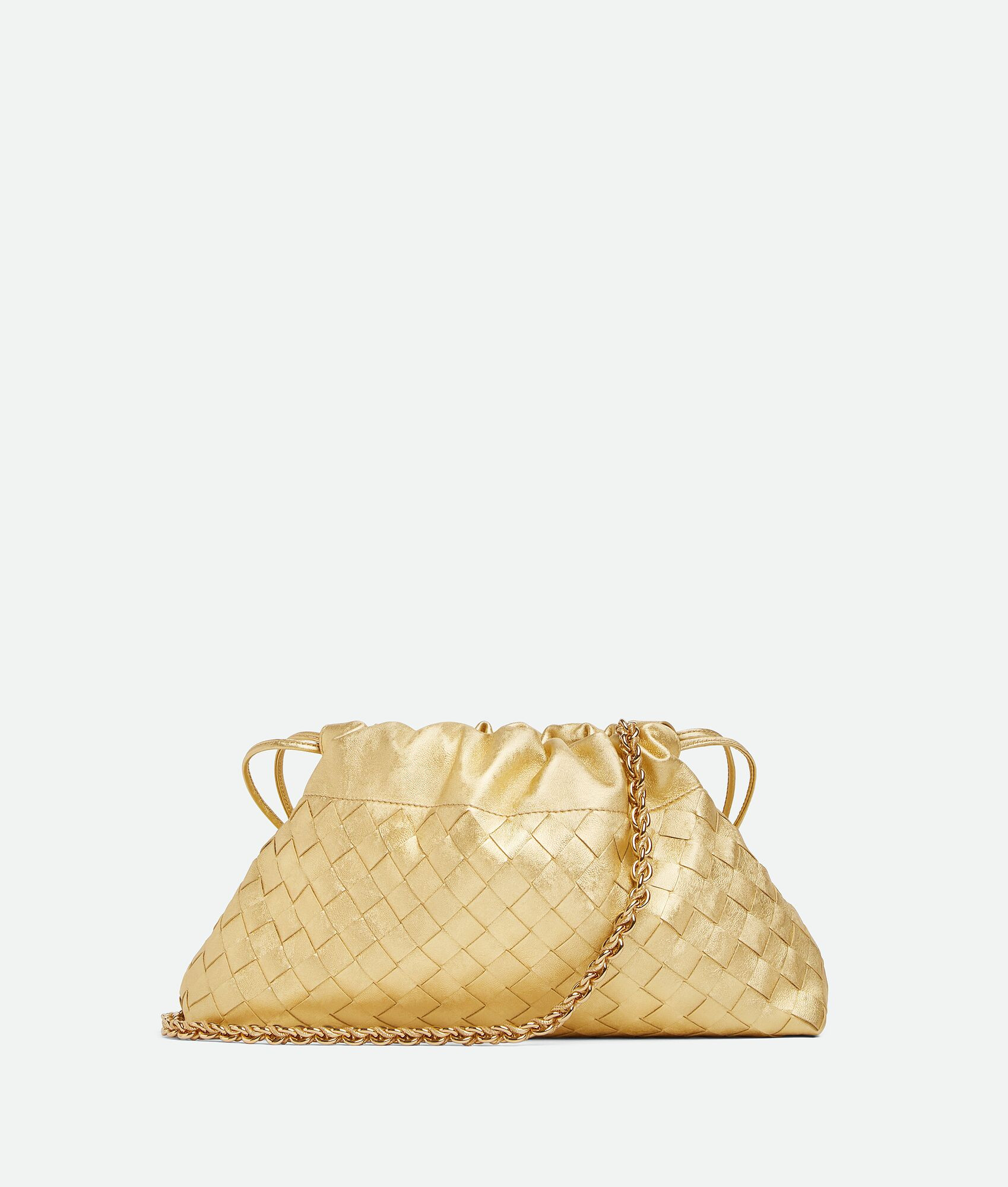 Women's Dustbag Notte in Gold | Bottega Veneta GB | Bottega Veneta