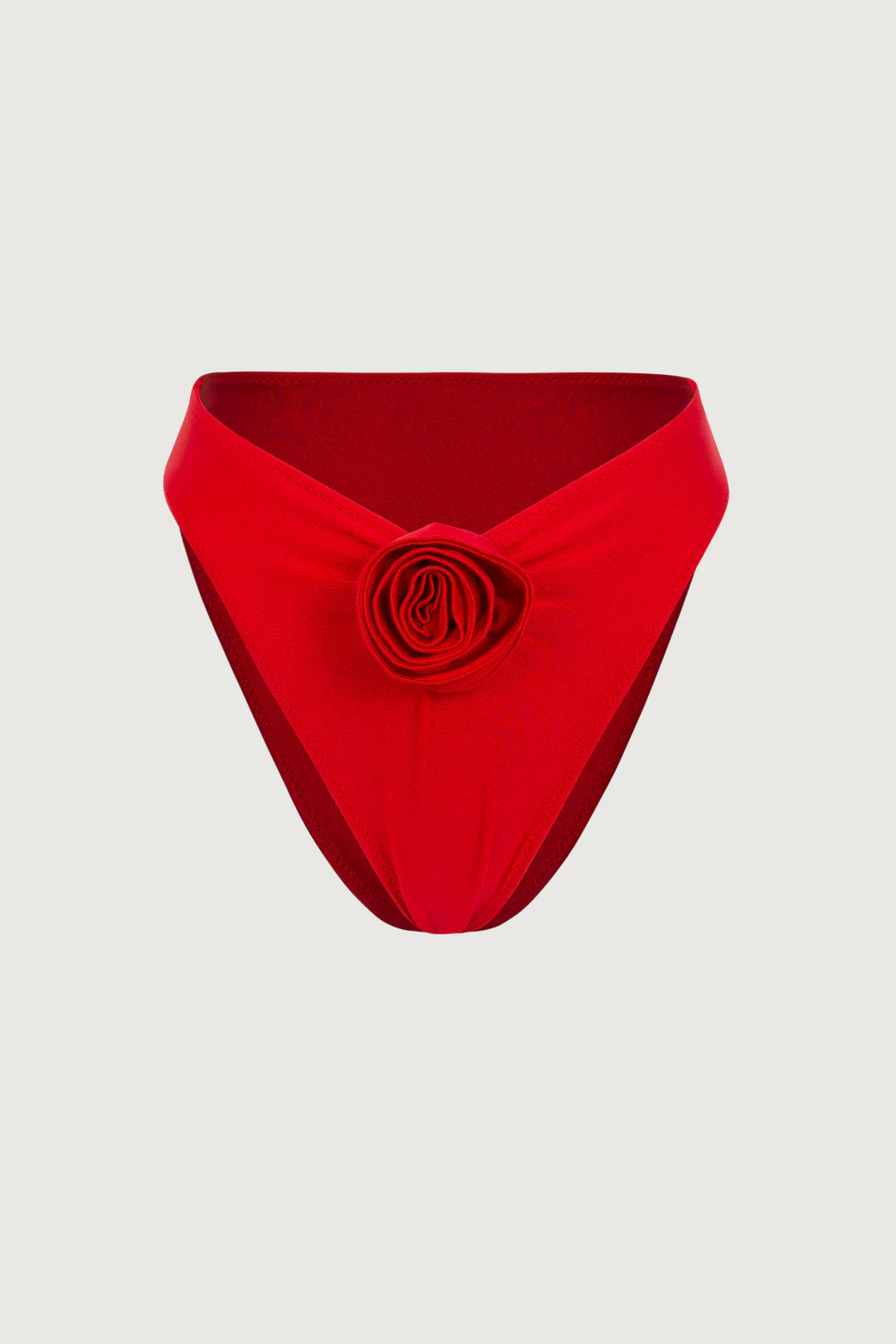 Rosette High Rise Bottom (Scarlet Red/Red) | SAME