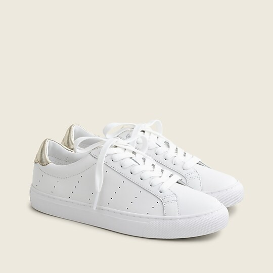 Saturday sneakers in leather with gold detail | J. Crew US