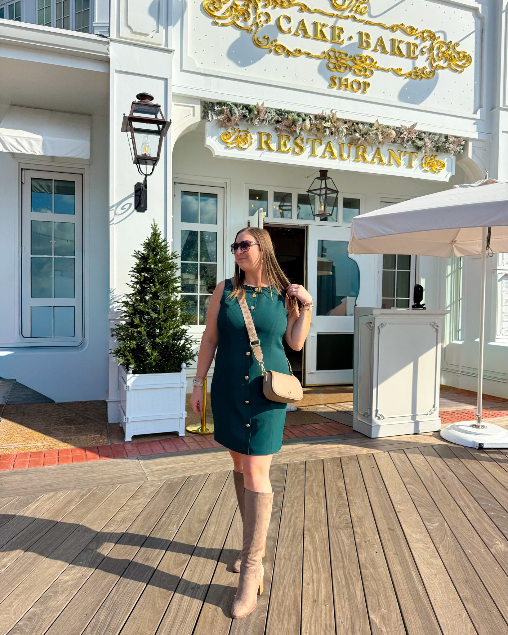 Happy holidays from the cake bake shop!!! 


Boots are from many years ago so no link!!!! 
& gingerbread necklace is from @hidden_mickey_treasures 
My bag is also available on the Aden & Louise website & have similar styles & colors!

#LTKSeasonal #LTKHoliday #LTKootd