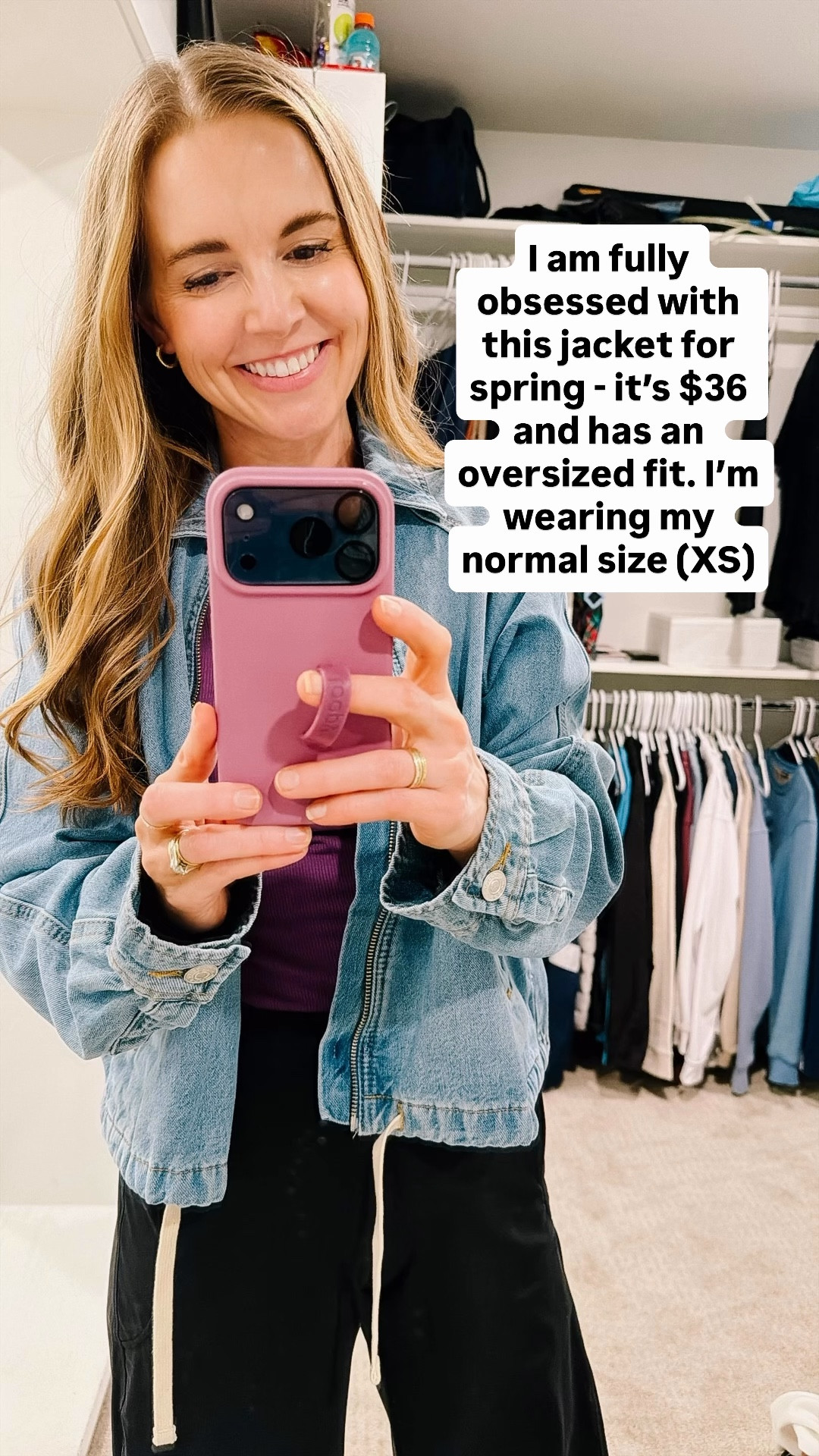 This jacket is spring wardrobe perfection 

Such a cool girl vibe that goes with everything, is super soft and runs true to size 