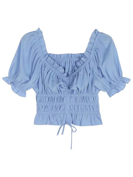 'Kelsie' Ruched Drawstring Top | Goodnight Macaroon