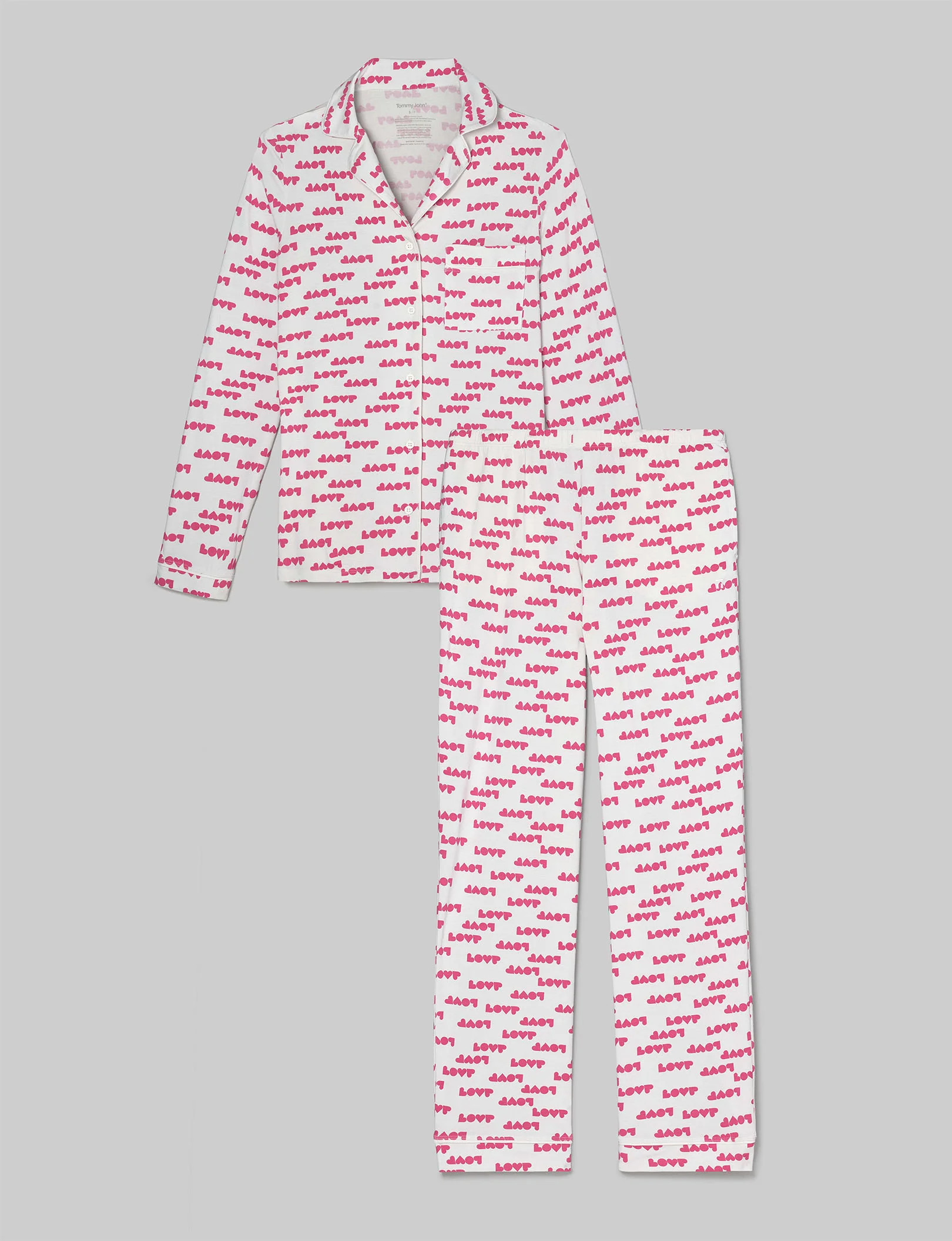 Women's Downtime Long Sleeve Pajama Top & Pant Set | Tommy John