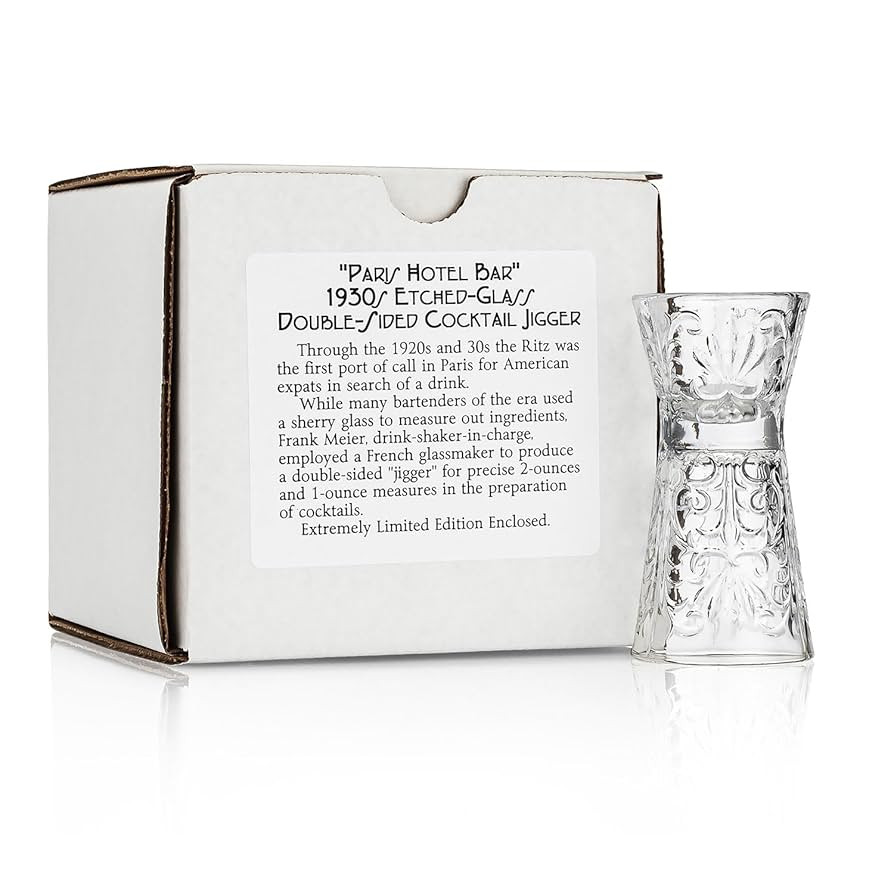 Crystal Double-Sided Jigger – Vintage 1930s Paris Hotel Bar Design (Gift Box Collection) | Amazon (US)