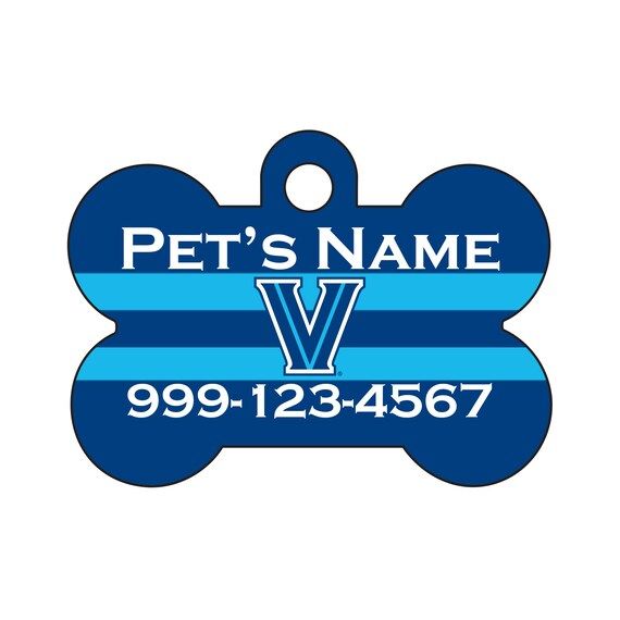 Villanova Wildcats Pet Id Dog Tag | Officially Licensed | Personalized for Your Pet | Etsy (US)