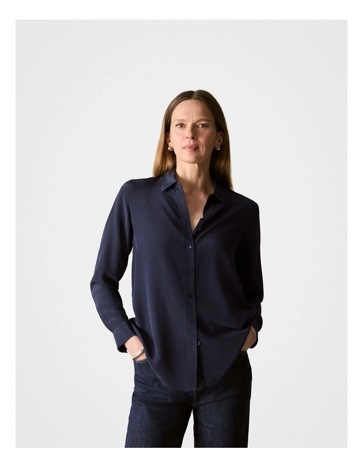 Classic Silk Shirt in Night Sky | Myer