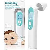 Frida Baby Infrared Thermometer 3-in-1 Ear, Forehead + Touchless for Babies, Toddlers, Adults, and Bottle Temperatures,Digital | Amazon (US)