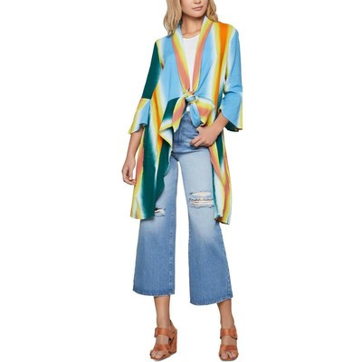 BCBGeneration Womens Blue Cotton Hi-Low Cover-Up Cardigan Top Jacket S BHFO 9977 | eBay AU