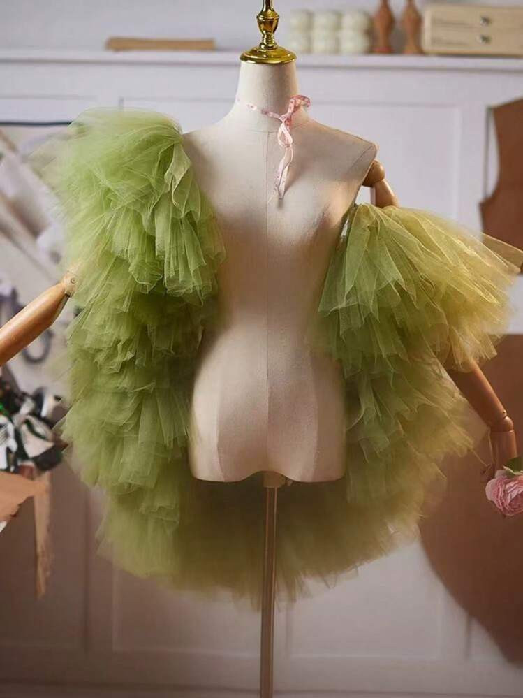 Chal de gasa para la novia, multicolor, para anfitriona, vestido de noche, actuación, accesorio ... | SHEIN