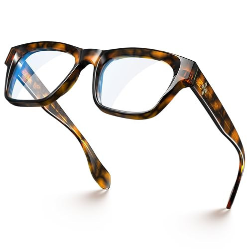 VISOONE Tortoise Square Blue Light Blocking Glasses TR90 Anti Glare for Women Men BONA | Amazon (US)