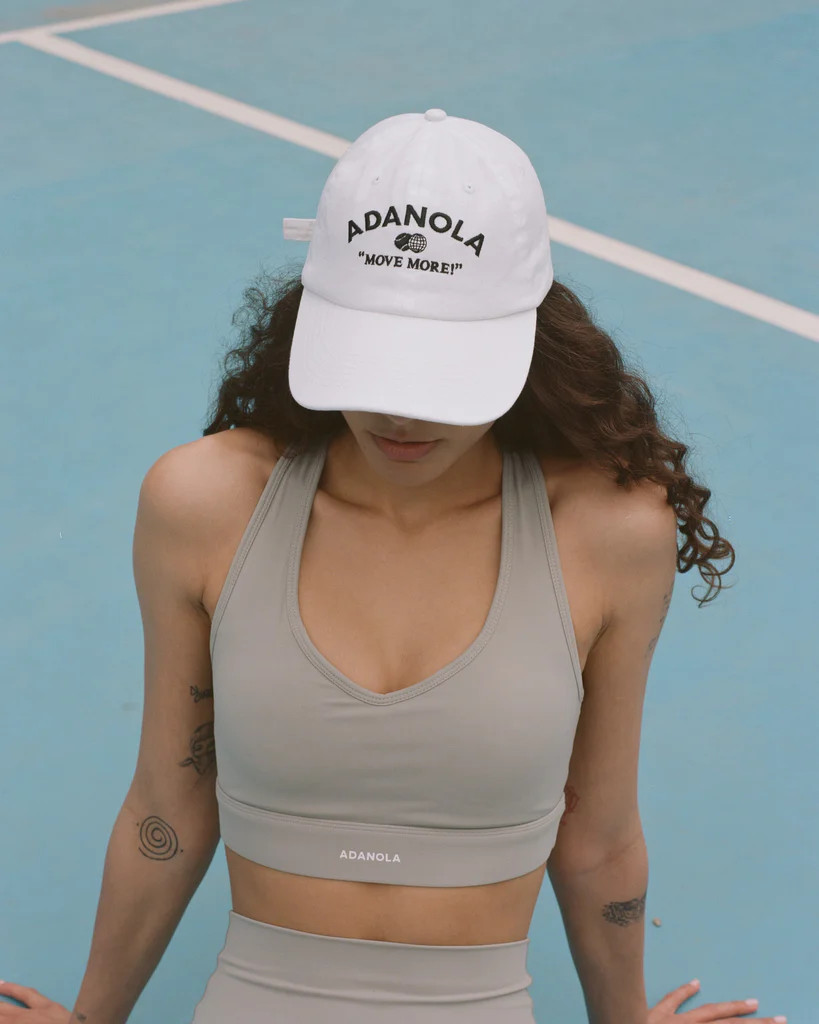 Move More Cap - White/Black | Adanola UK