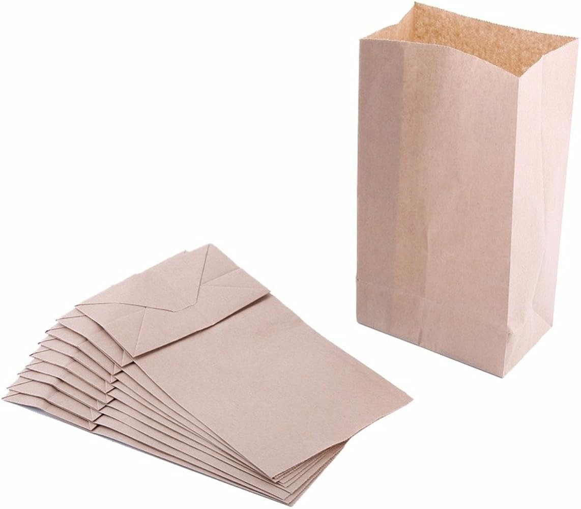QQ Extra Small Brown Kraft Paper Bags - 3 x 2 x 6, Wedding & Party Favors, Lunch & Grocery Bags -... | Amazon (US)