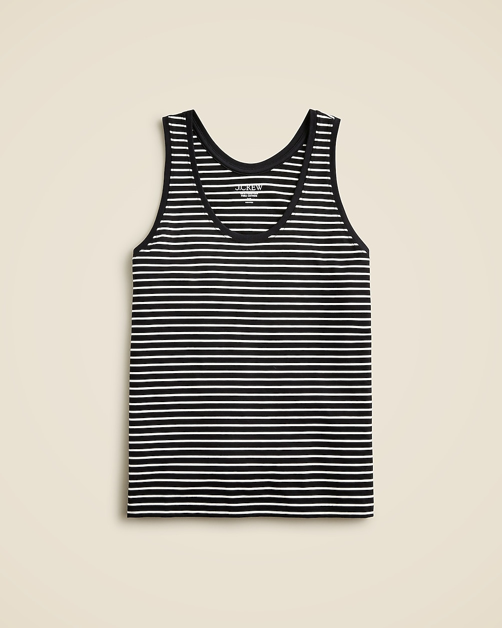 Pima cotton scoopneck tank top in stripe | J. Crew US