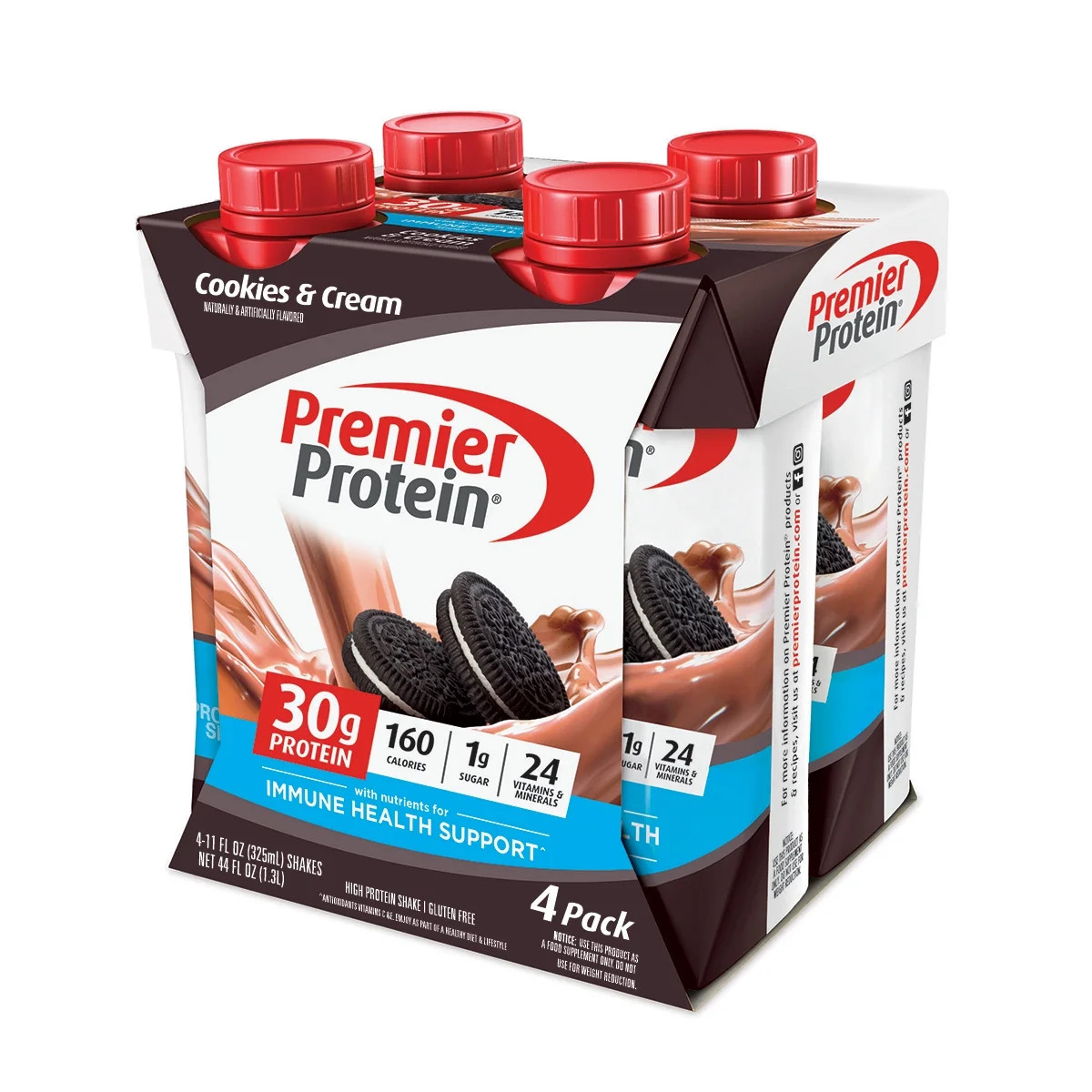 Premier Protein Shake, Cookies & Cream, 30g Protein, 4 Ct | Walmart (US)