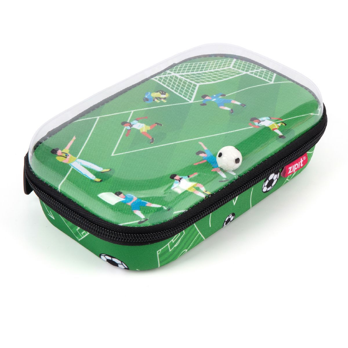 ZIPIT Clear Top Soccer Pencil Case for Boys, Durable Hard Shell Pencil Box for School, Large Capa... | Target