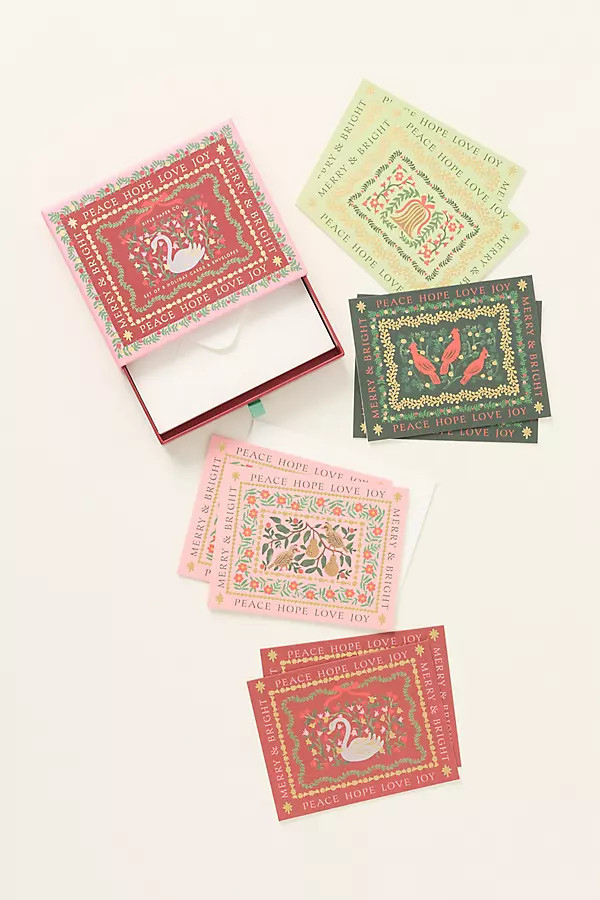 Christmastide Keepsake Card Box, Set of 8 | Anthropologie (US)