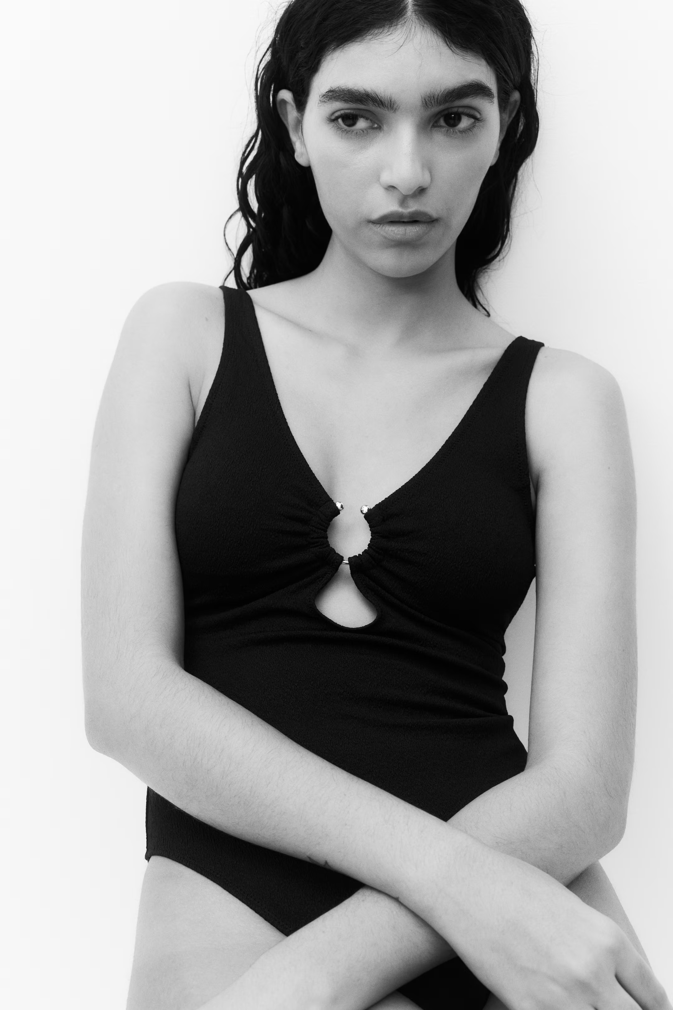 Padded-Cup High-Leg Swimsuit | H&M (US + CA)