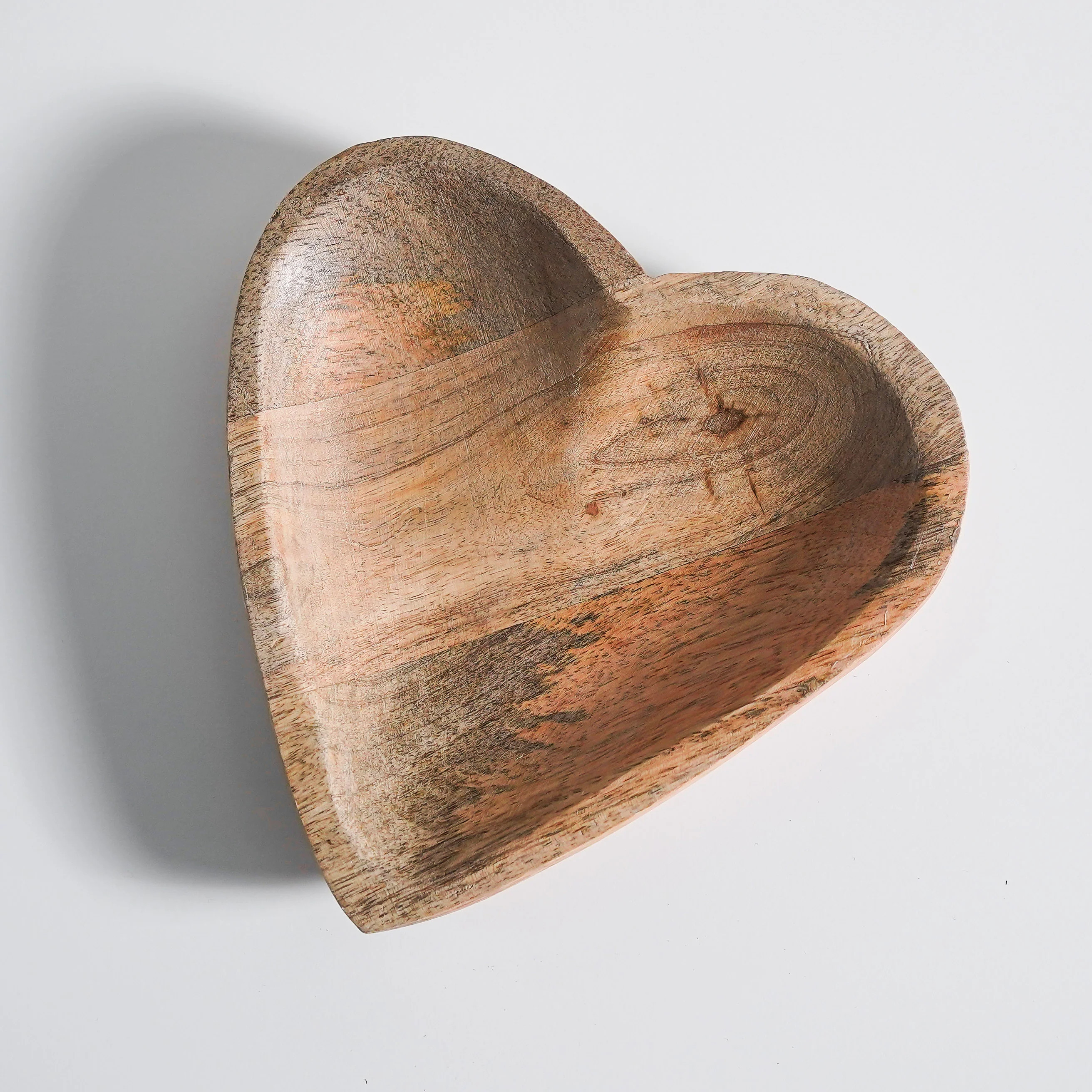 Mango Wood Carved Heart | MJHome