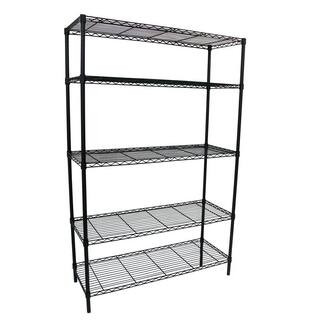 HDX 5-Tier Wire Garage Storage Shelving Unit in Black-16367205005 - The Home Depot | The Home Depot