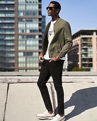 Skinny Black 365 Comfort 4 Way Stretch Jeans | Express