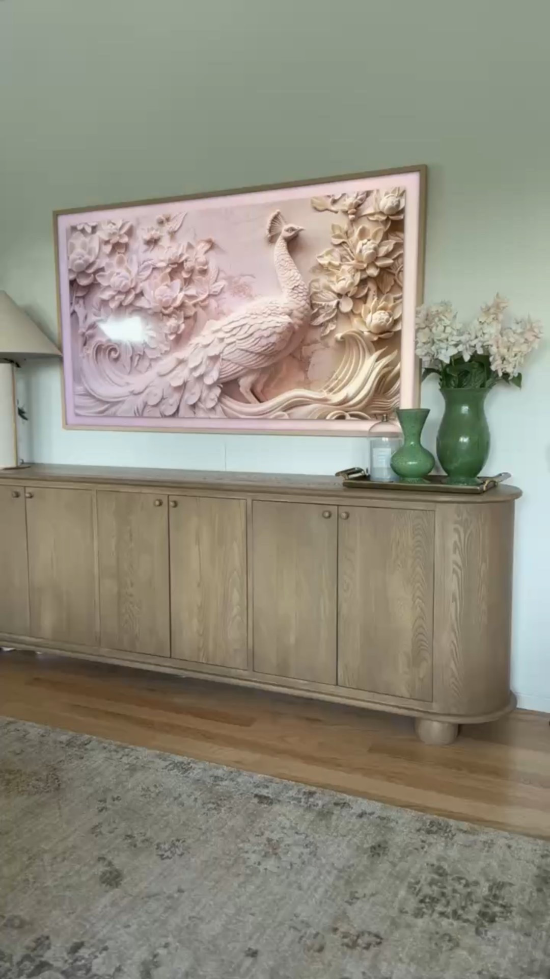 I love this neutral sideboard in my living room! It’s the perfect size to sit under my 75” frame TV!

#LTKHome #LTKSeasonal #LTKvlog