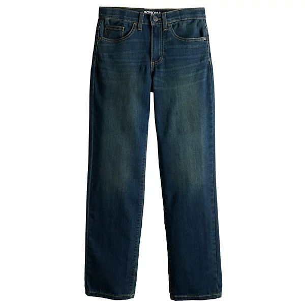 Boys 7-20 Sonoma Goods For Life® Everyday Straight Jeans in Regular, Slim & Husky | Kohl's